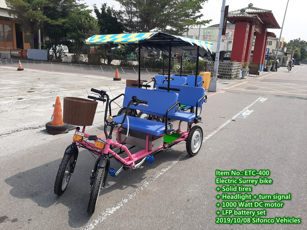 4 person Electric Quadricycle